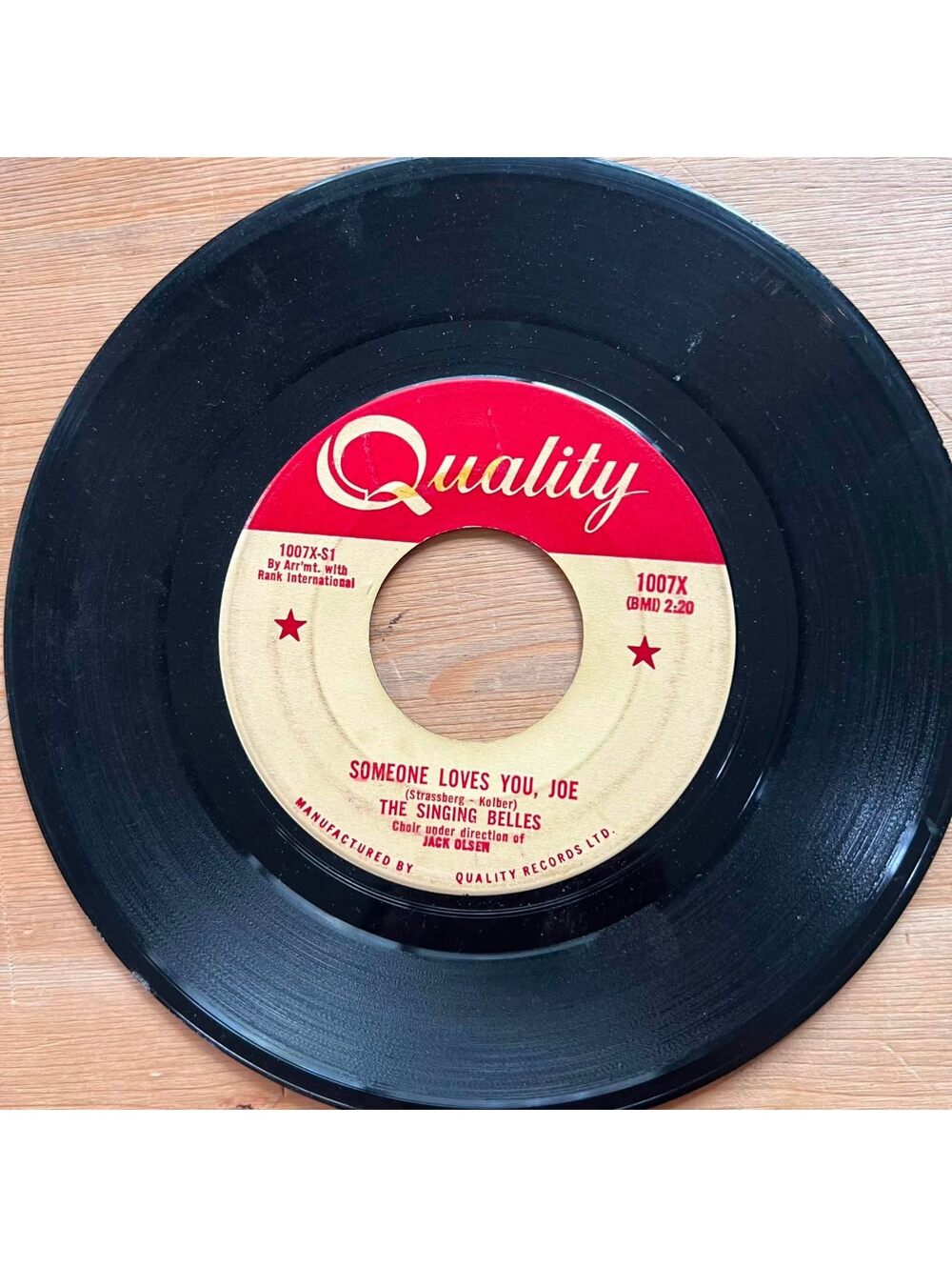 The Singing Belles - Someone Loves You, Joe/The Empty Mailbox 45rpm VG+ R10